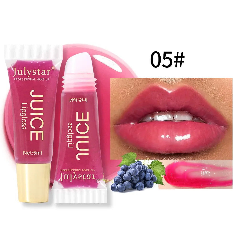 Moisturizing Lip Balm Fruit Lip Oil Gloss Care of the Lips Transparent Fullness LipGloss Soft Tube Makeup Applicator Beauty Care