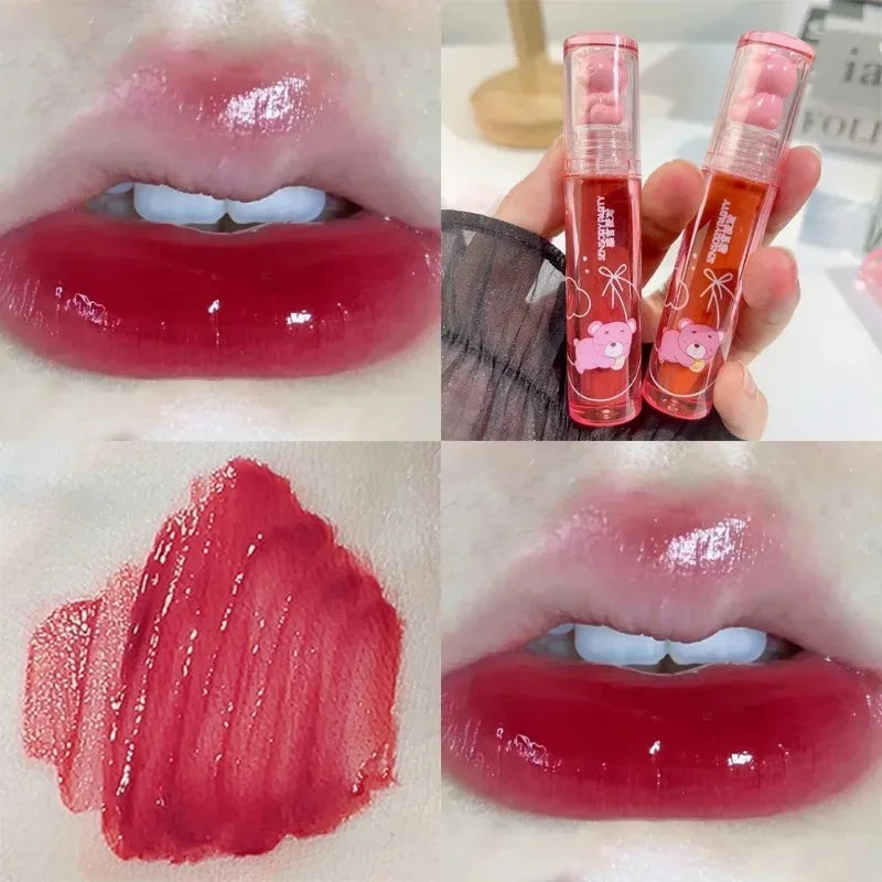 Moisturizing Mirror Lip Gloss Lasting Crystal Glossy Water Light Lip Glaze Nude Red Liquid Lipstick Women Lips Makeup Cosmetics
