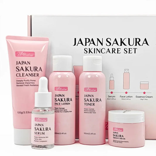 SKINCARE Exfoliating Cleanser Repair Firming Brightening Cream Essence Skin Care Set