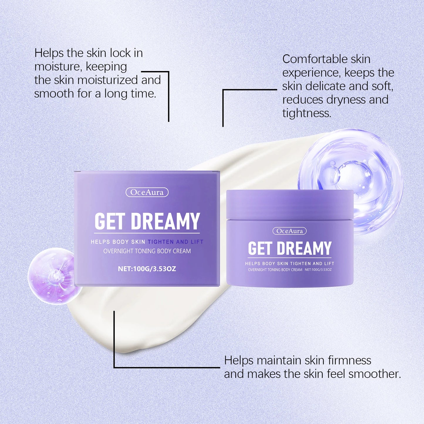 Moisturizing Body Lotion Effectively Prevent Dry Skin Firming Skin Cream Body Care Products Toning Body Firming 100ml