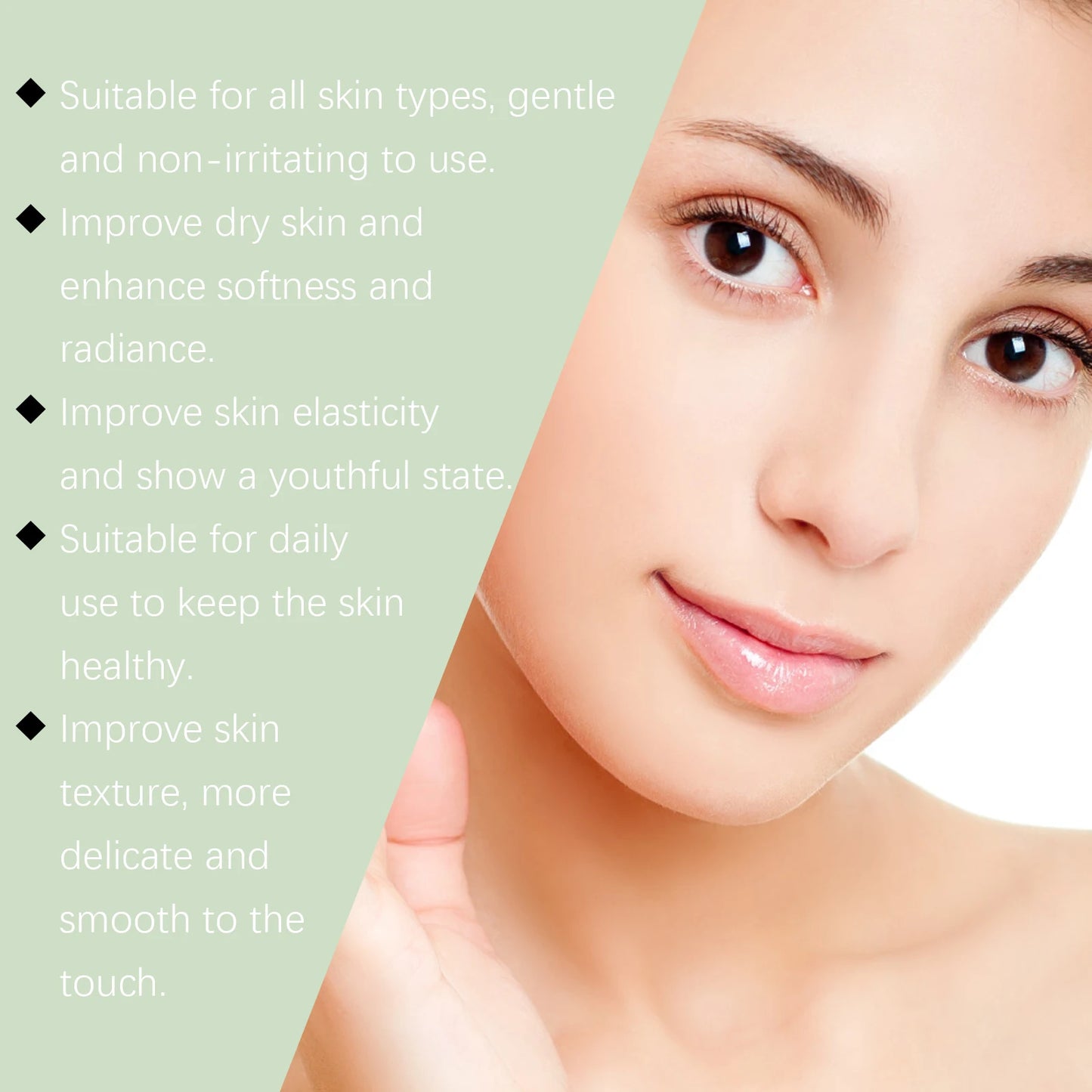 Hoygi Hyaluronic Acid Face Cleanser Gel Deep Pore Cleansing Moisturizing Non Drying Makeup Remover for Sensitive Skin 100ml