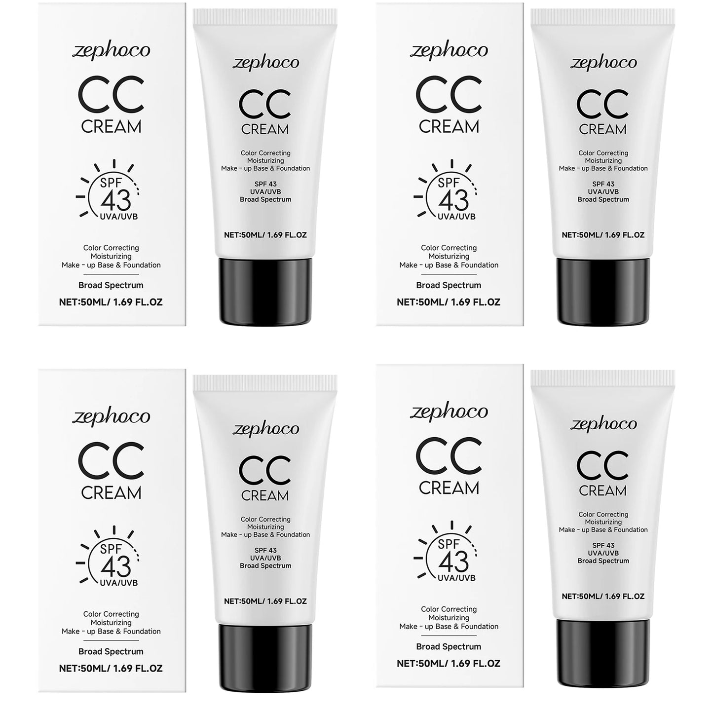 Sunscreen Moisturizing Liquid Foundation Lightweight Long Lasting Hydrating Brightening Oil Control Not Easy To Fade CC Cream