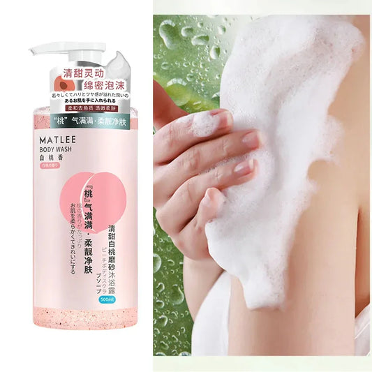 500ml/bottle MATLEE Fresh Fragrance Gentle Cleaning Moisturizing Scrub Bodys Exfoliating Repair Chicken Skin Special Shower Gel