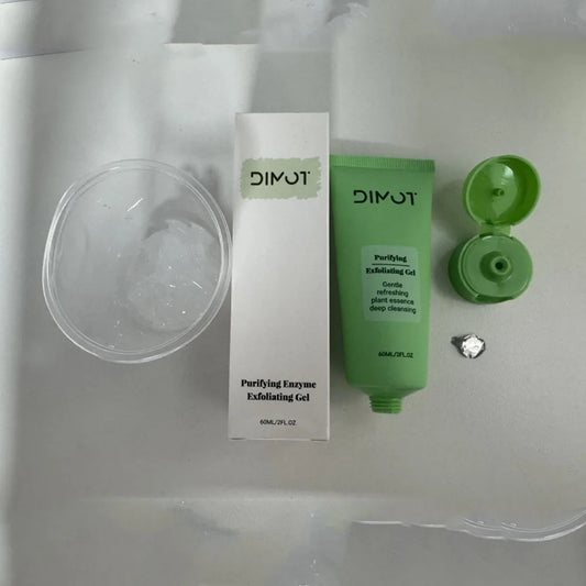 60ml Face Purifying Exfoliating Gel Moisturizing without Drying Out Pore Refining Facial Scrub Plant Extract forGently Cleansing