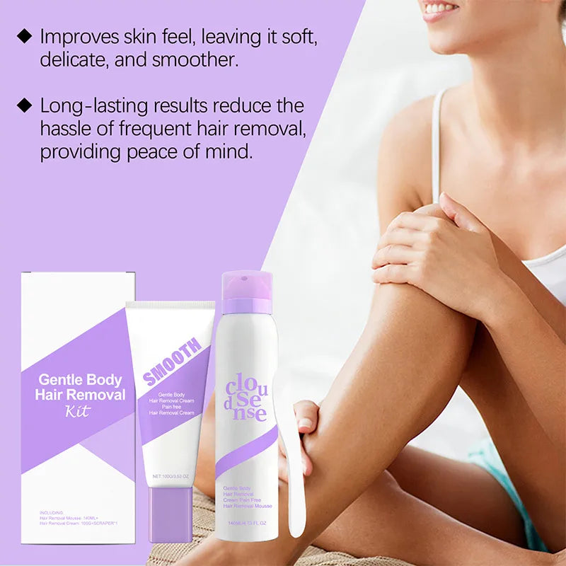Gentle Hair Removal Cream Nourishing Delicate Moisturizing For The Skin Portable Hair Removal Cream For Daily Body Cleansing