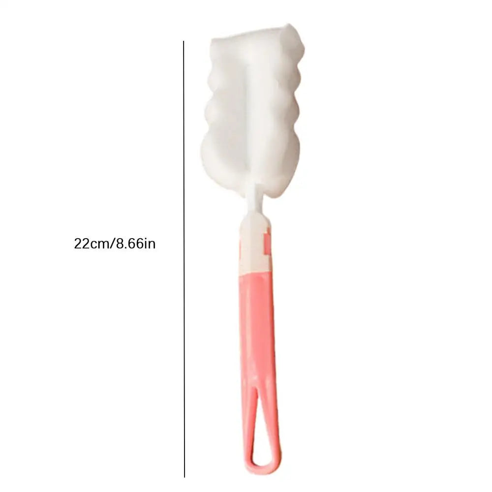 Soft Sponge Cup Brush Long Handle Sponge Bottle Brush Cup Sponge Cleaning Brush Water Bottle Glass Cup Washing Cleaner Tool