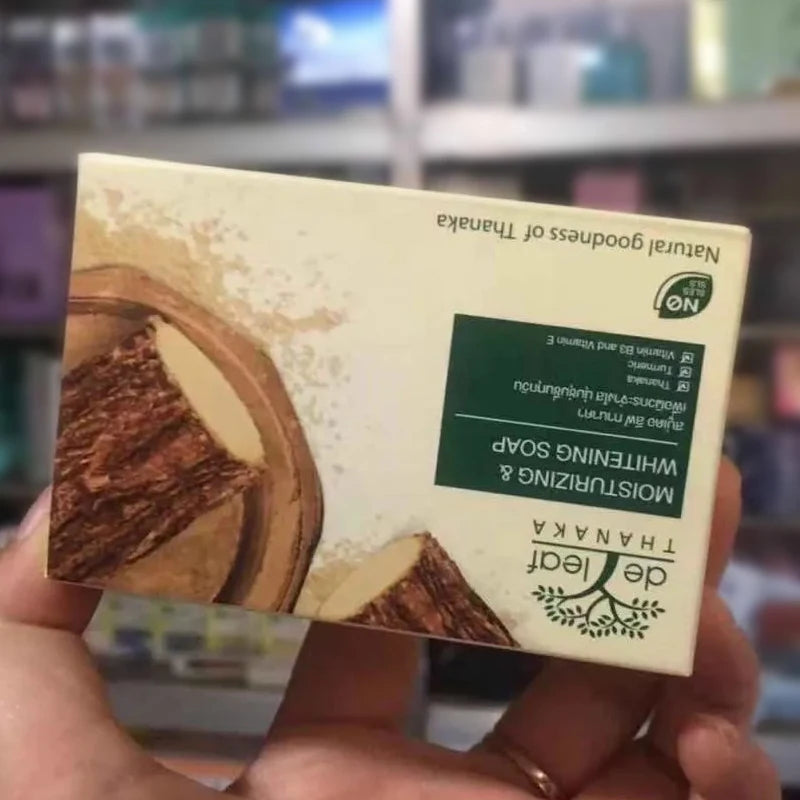DE LEAF THANAKA Natural Moisturize Deep Cleansing Hydration Facial Body Reduce Acne Scars, Pigmentation, Smooth Soft White 100g