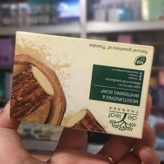 DE LEAF THANAKA Natural Moisturize Deep Cleansing Hydration Facial Body Reduce Acne Scars, Pigmentation, Smooth Soft White 100g