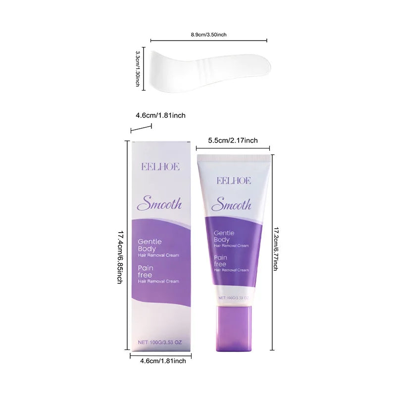 Gentle Hair Removal Cream Nourishing Delicate Moisturizing For The Skin Portable Hair Removal Cream For Daily Body Cleansing