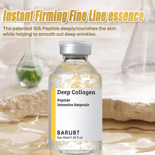 Silk Peptide Collagen Ampoule Intensive Lifting Firming Serum Skin Tightening Hydration Reduce Fine Lines Face Essence Skincare