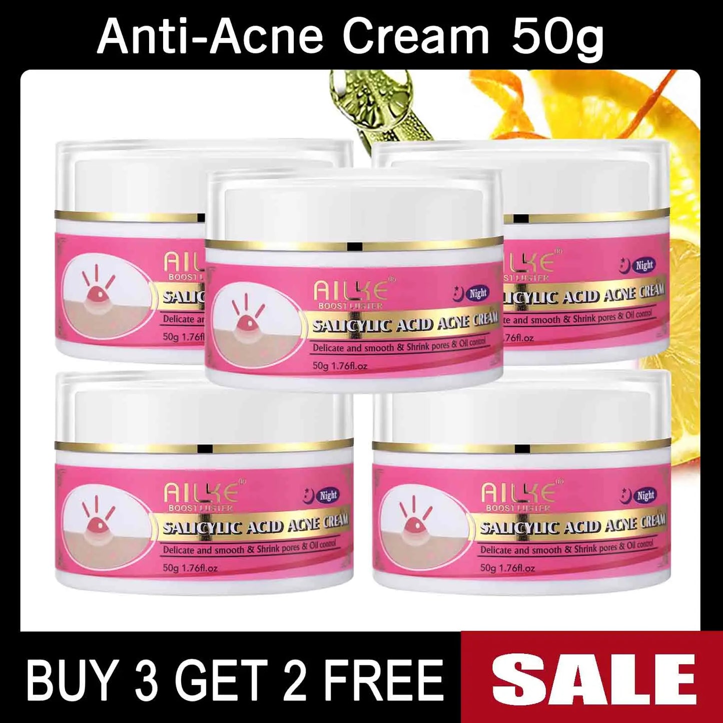 AILKE Natural Whitening Skin Care Set For All Skin Types, Remove Stubborn Acne, Dark Spots Kit, Reduce Melanin, Pigmentation