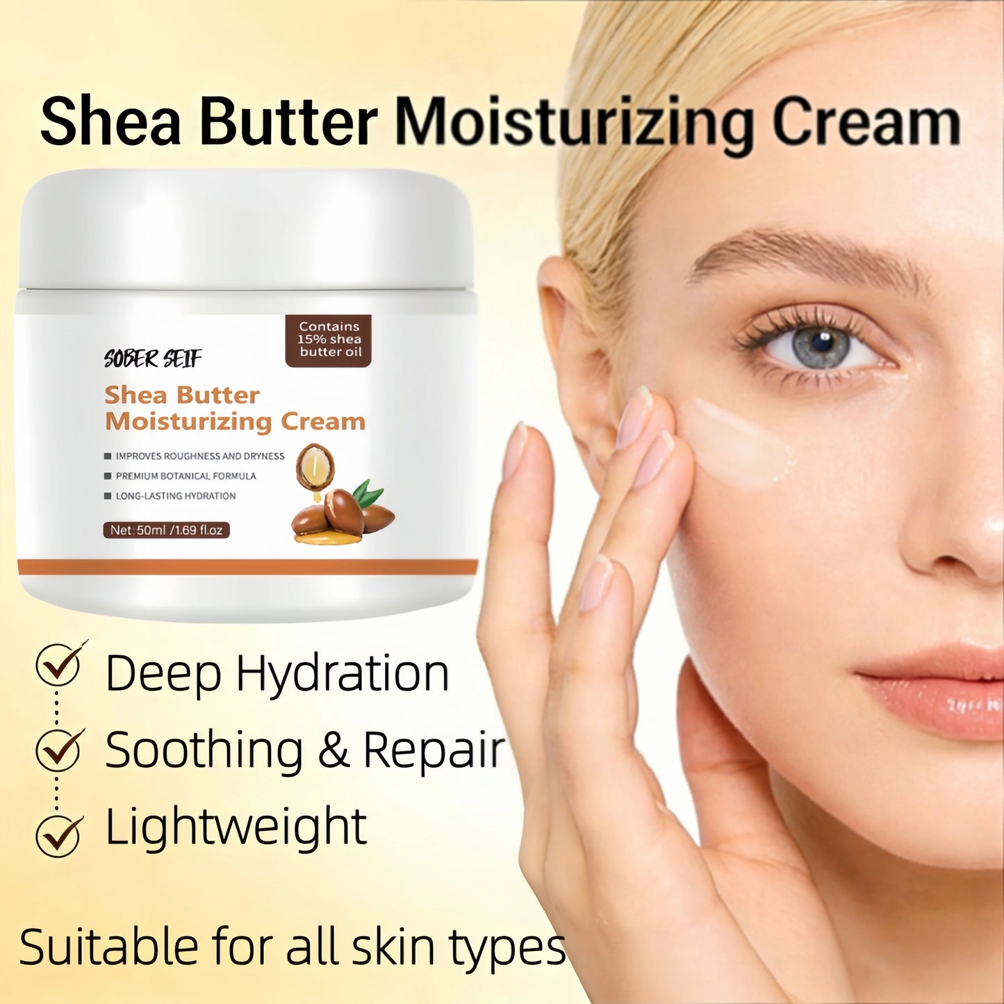 Moisturizer Shea Butter Long-Lasting Repair Firming Brightening For Dry Skin Practical Gift