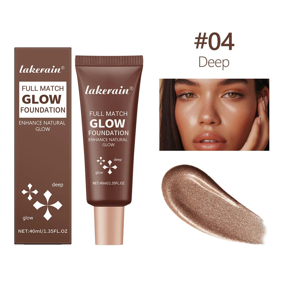 4 Colors Moisturizing Glow Foundation Liquid Long Lasting Natural Lightweight base Multi-purpose Illuminator Highlight Cream