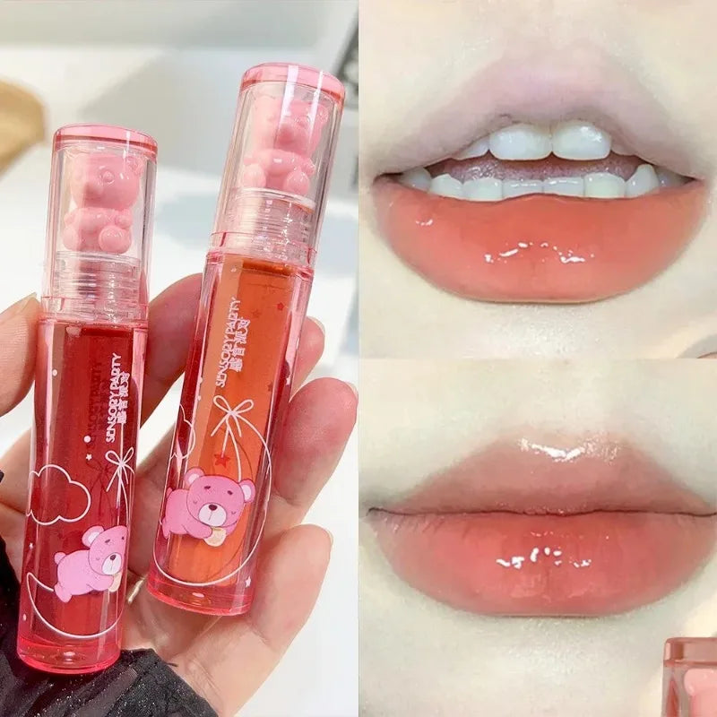 Moisturizing Mirror Lip Gloss Lasting Crystal Glossy Water Light Lip Glaze Nude Red Liquid Lipstick Women Lips Makeup Cosmetics