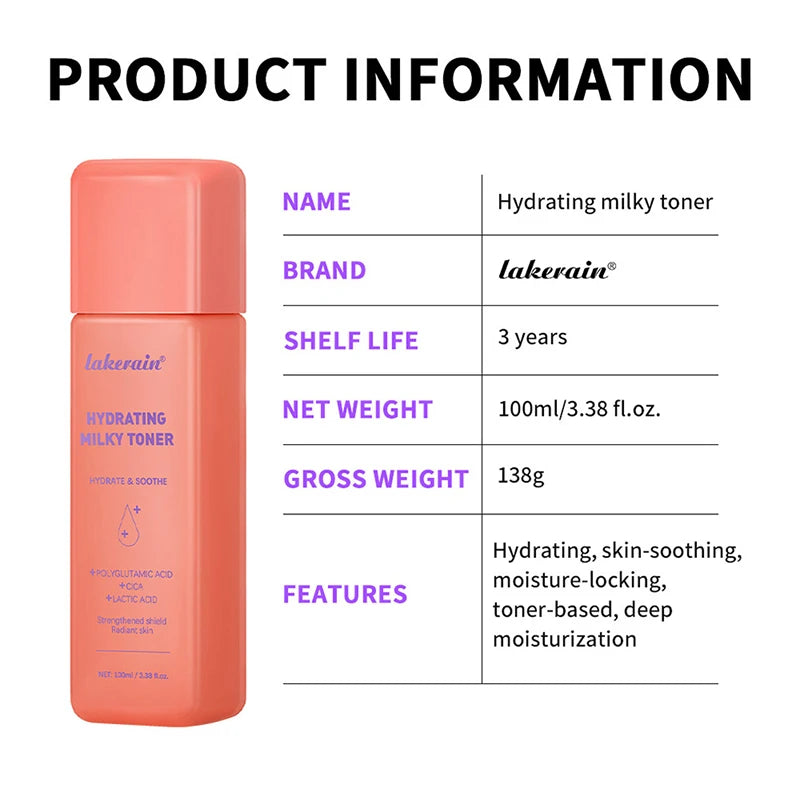 Moisturizing Toner 100ml Deep Moisturizer Brightening Wrinkle Smooth Skin Pre-makeup Skin Care Facial Care Moisturizer Toner