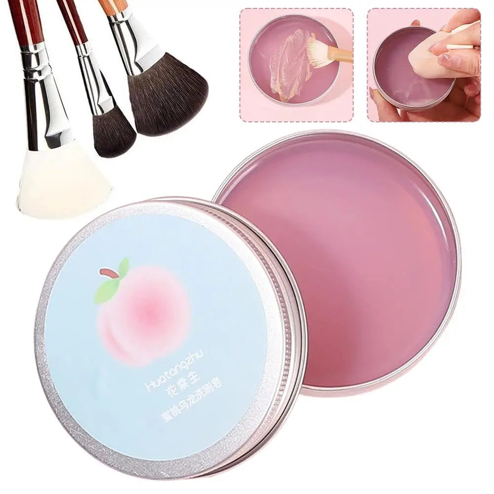 Makeup Brush Cleaner Gentle Effective Cleansing Low Foam Formula Quick Rinse Sponges Puffs Peach Oolong Scent Refreshing