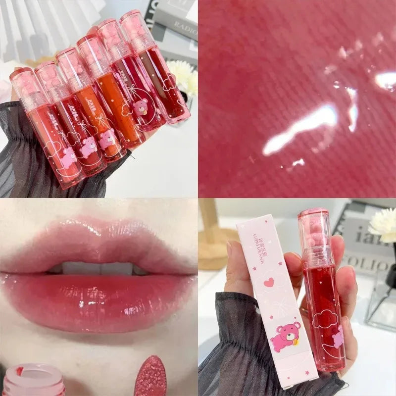 Moisturizing Mirror Lip Gloss Lasting Crystal Glossy Water Light Lip Glaze Nude Red Liquid Lipstick Women Lips Makeup Cosmetics