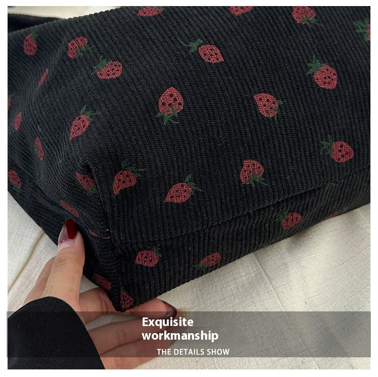 Women's Corduroy Corduroy Strawberry Cross-body Bag