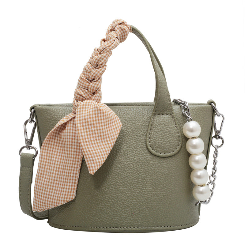 Candy-colored Bucket Bag Simple Cross-body