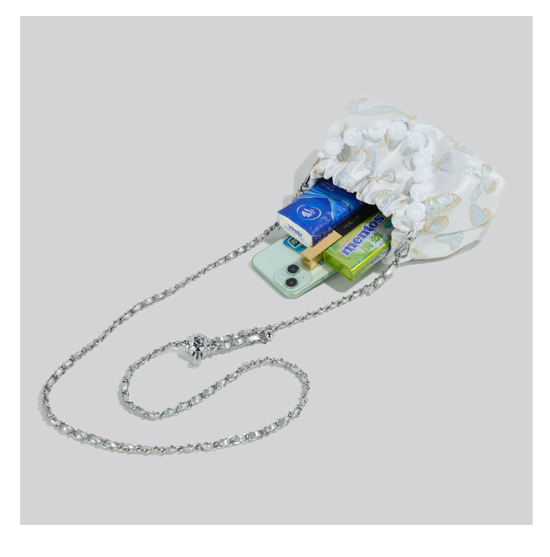 Bow Chain Bucket Women's Cross-body Bag