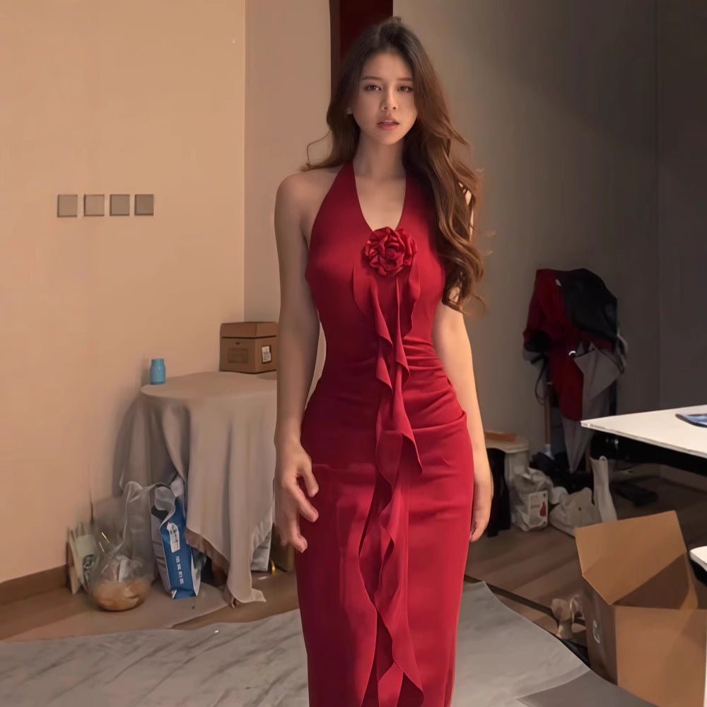 Elegant Summer Waist - cinching Gown Designed For A Sophisticated High - end Look - TALIANA STORE